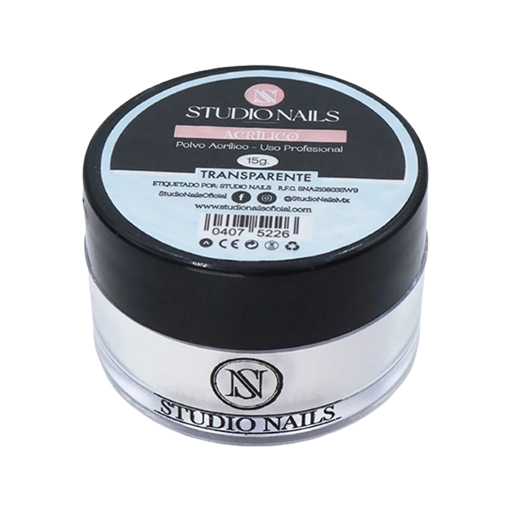 Polvo Acrílico Transparente para Uñas