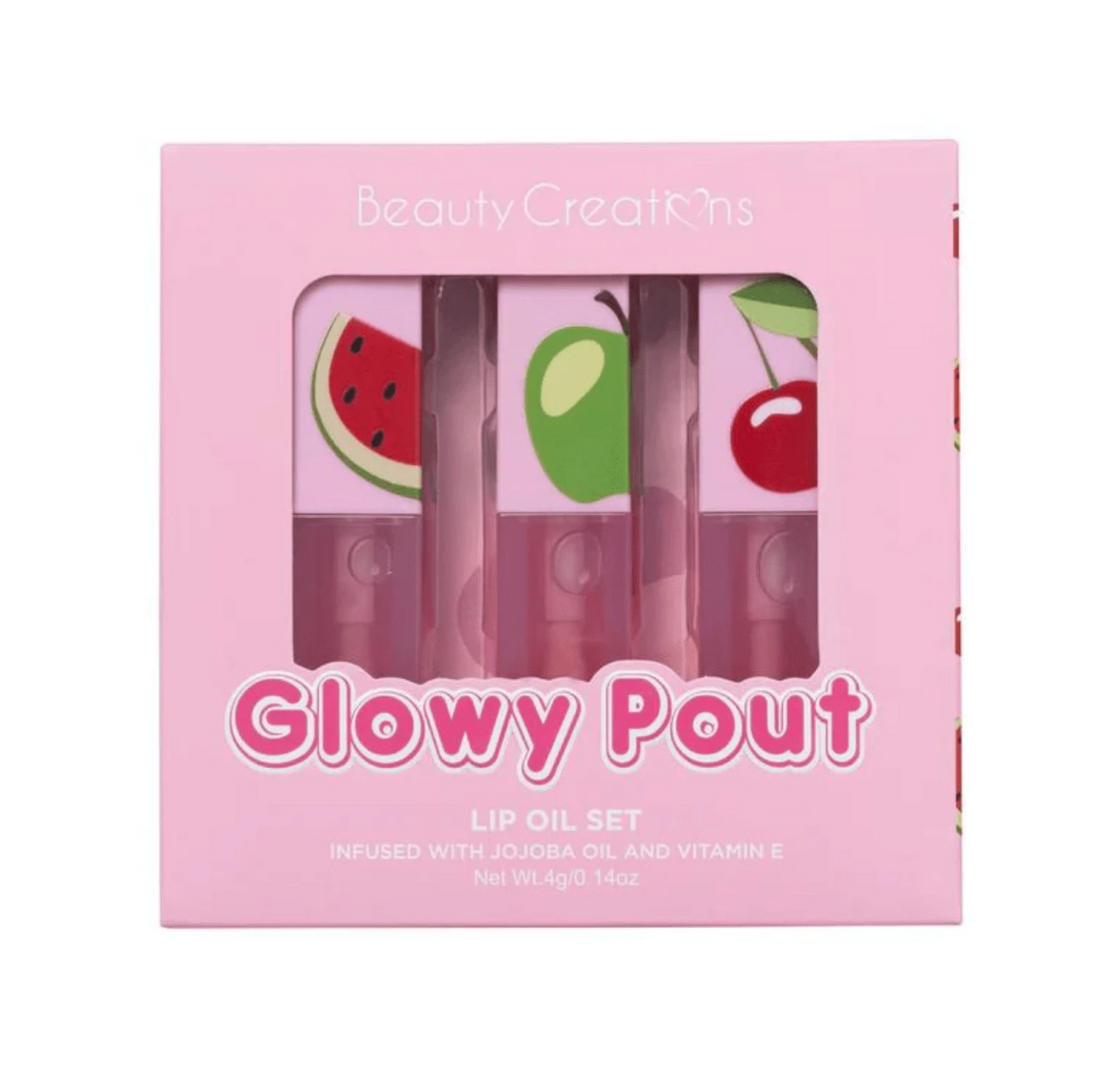 Set Pout Lip Oil Sandia, Manzana, Cereza