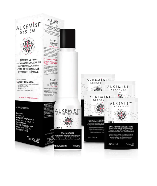 Nutrapel Alkemist System Tratamiento Sellador de Cutícula y Color 4 Sobres