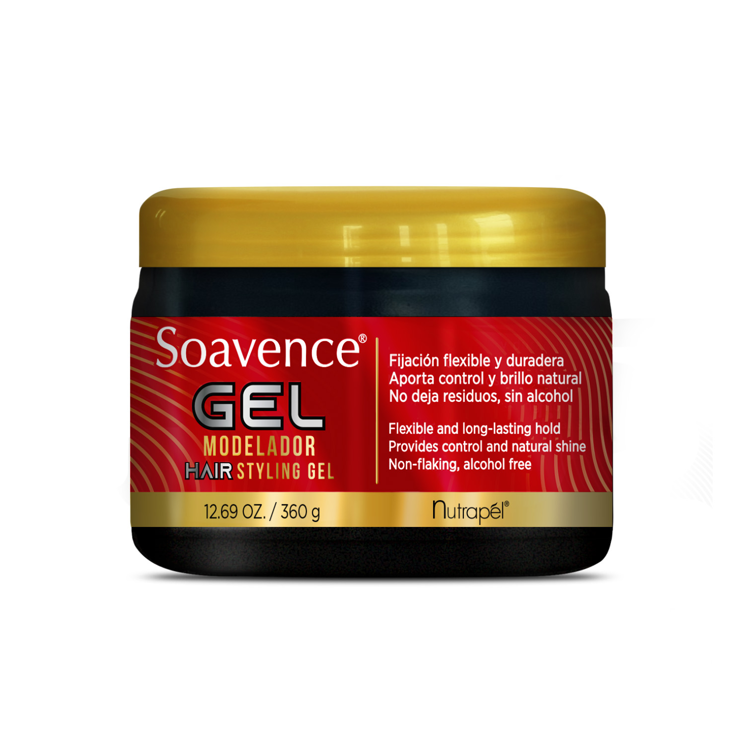 Nutrapel Soavence Gel Modelador Fijación Flexible y Brillo Natural 360 g