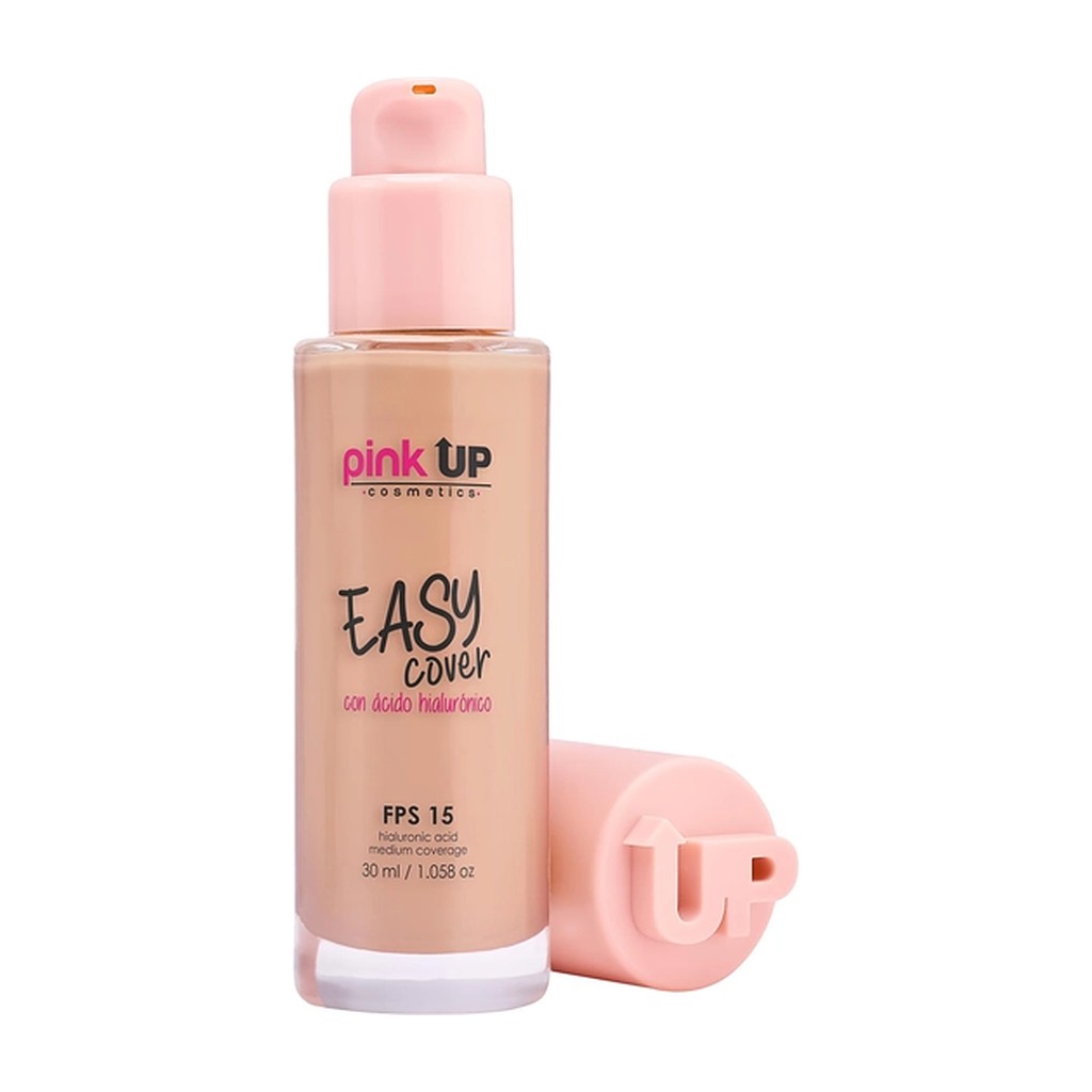 Pink Up Easy Cover Base Hidratante con Ácido Hialurónico – 600 Tan