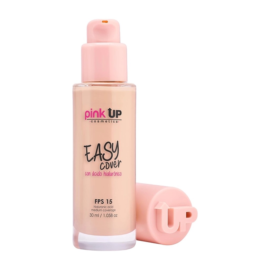 Pink Up Easy Cover Base Hidratante con Ácido Hialurónico – 400 True Beige