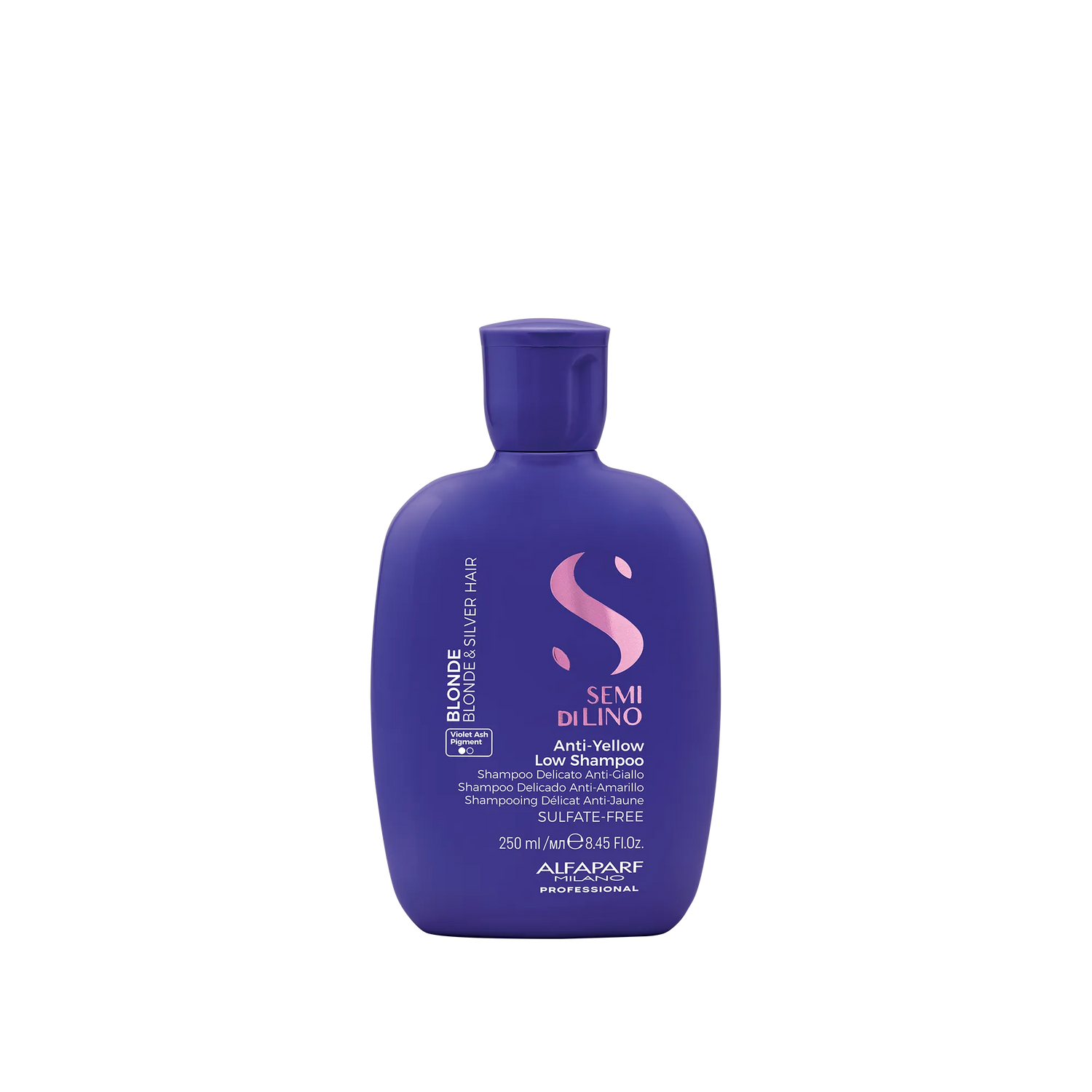 Semi Di Lino Blonde Anti-Yellow Low Shampoo Neutralización de Reflejos Amarillos 250 ml