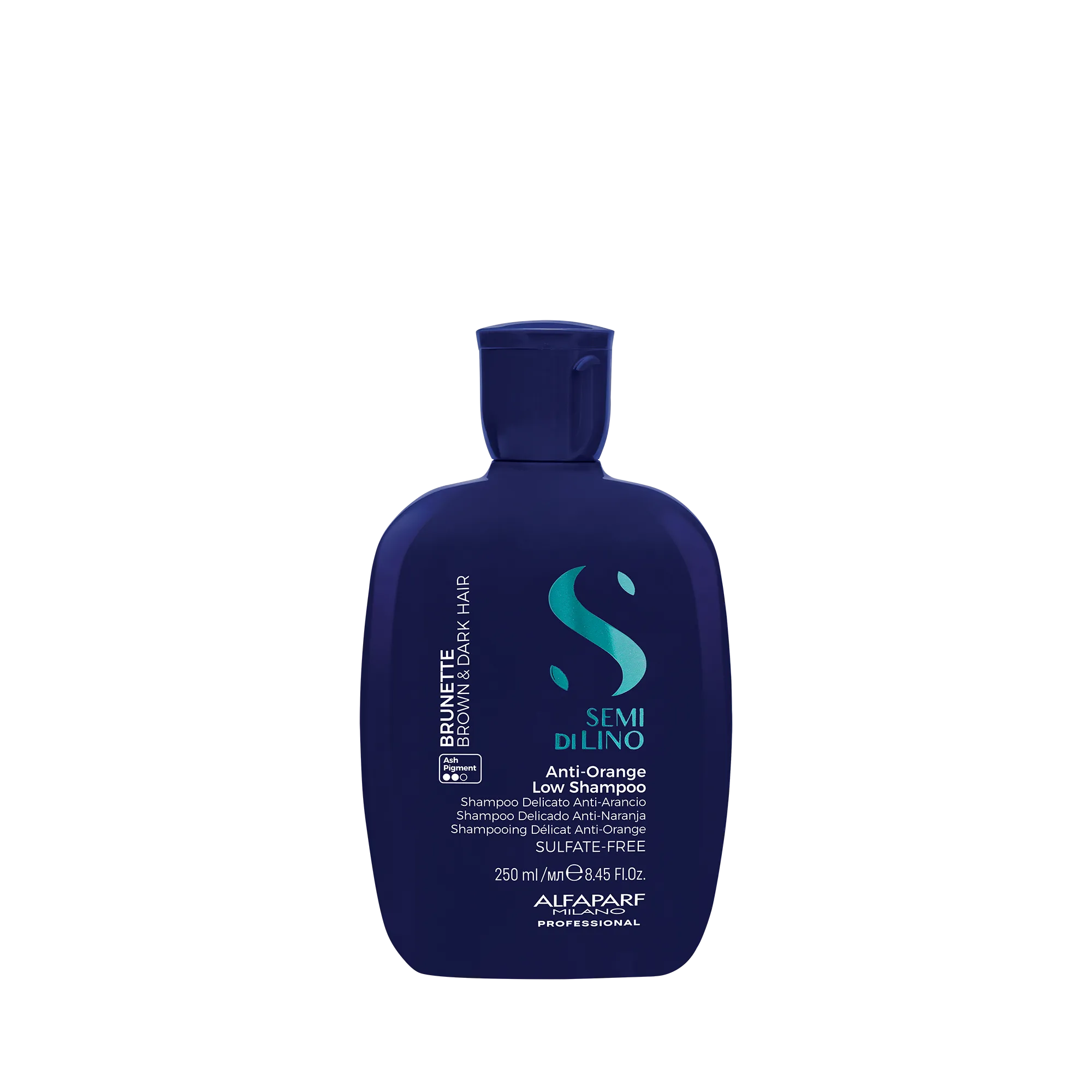 Semi Di Lino Brunette Anti-Orange Low Shampoo Neutralización de Reflejos Anaranjados 250 ml