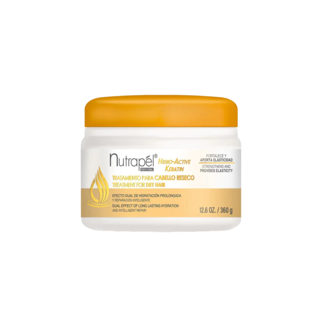 Nutrapel Hidro-Active Keratin Hidratación Profunda para Cabello Reseco 360 g