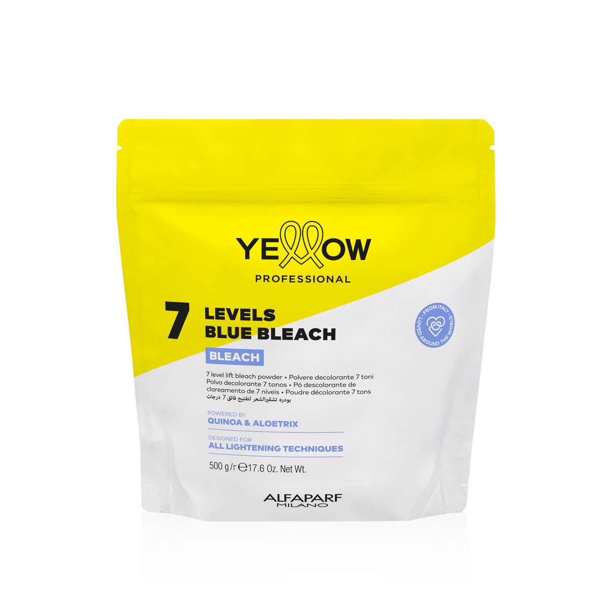 Decolorante en polvo azul Yellow Blue Bleach 7 niveles 500 g
