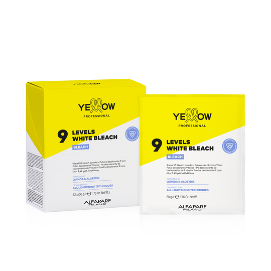 Decolorante en polvo blanco Yellow White Bleach 9 niveles