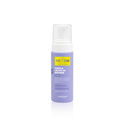 Mousse matizadora sin enjuague Yellow Silver Purple Leave-In 160 ml