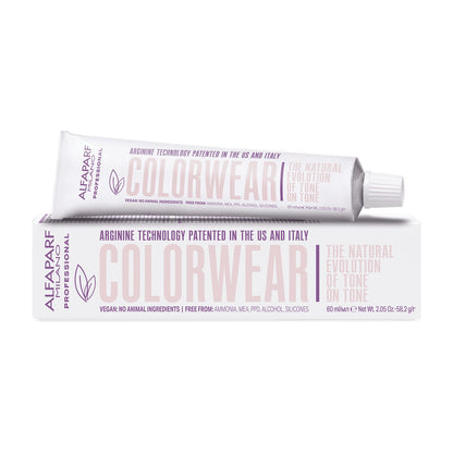 Tinte Alfaparf Color Wear, caja y tubo de 60 ml