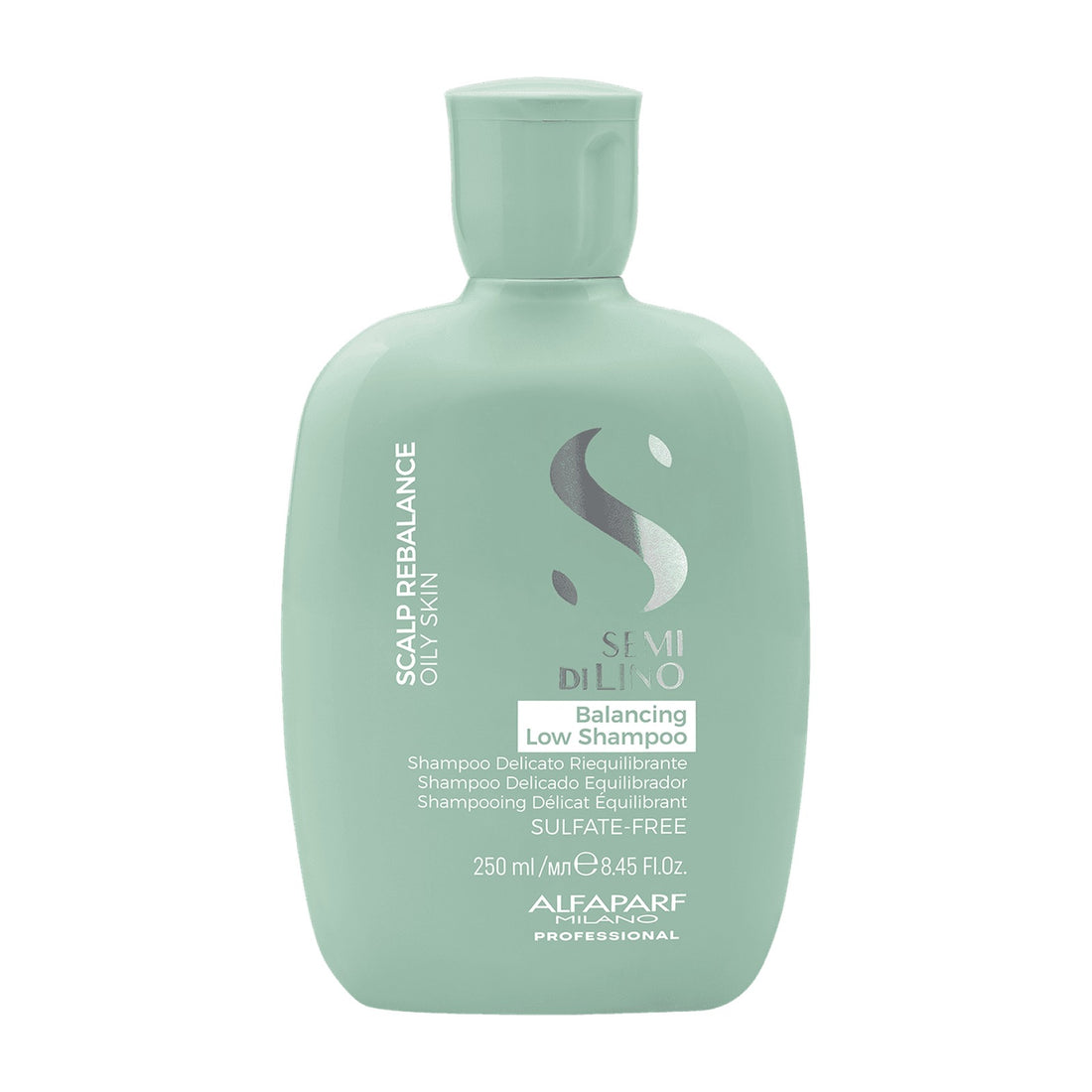 Shampoo equilibrante para cuero cabelludo graso Alfaparf Semi di Lino Scalp Balancing Low Shampoo 250 ml