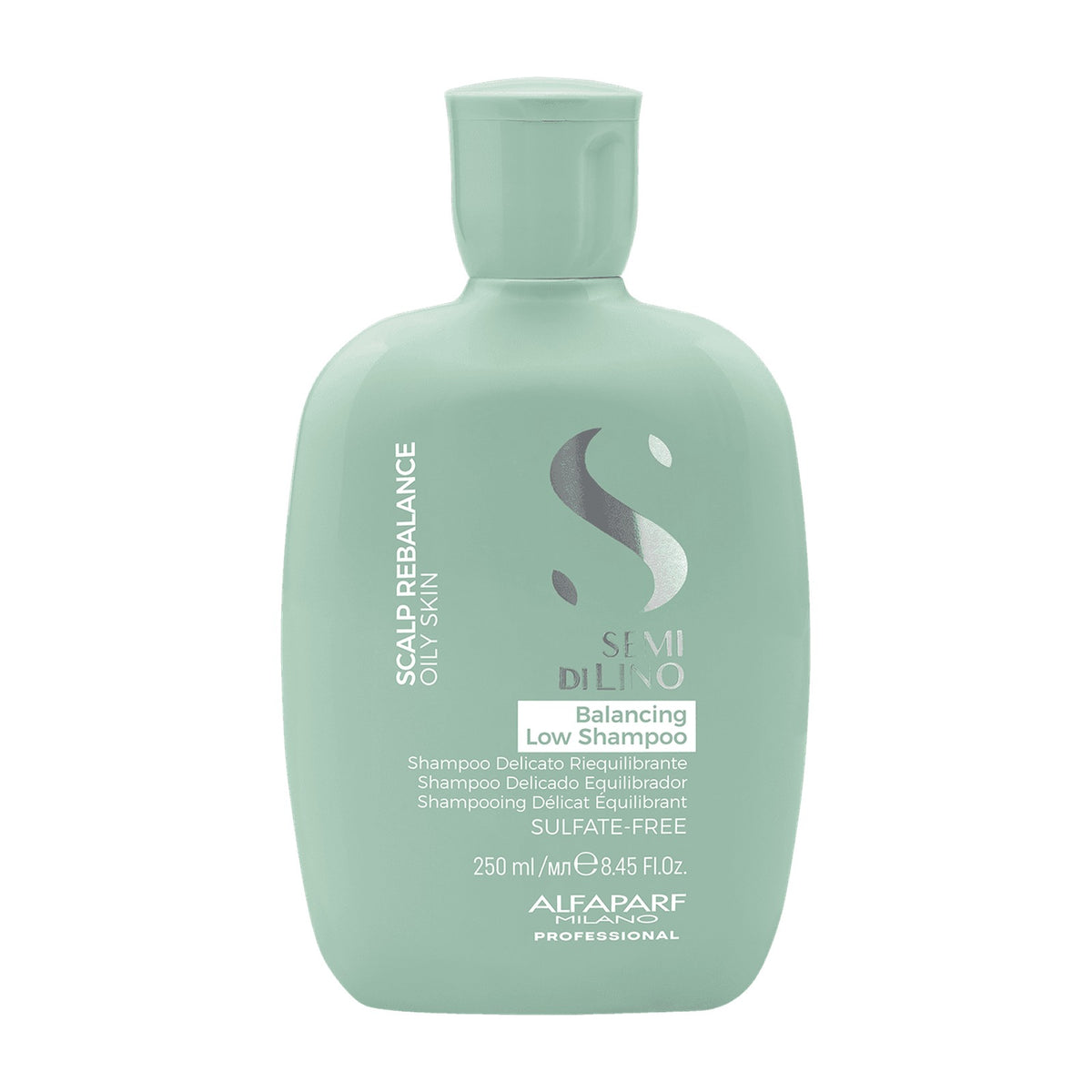 Shampoo equilibrante para cuero cabelludo graso Alfaparf Semi di Lino Scalp Balancing Low Shampoo 250 ml