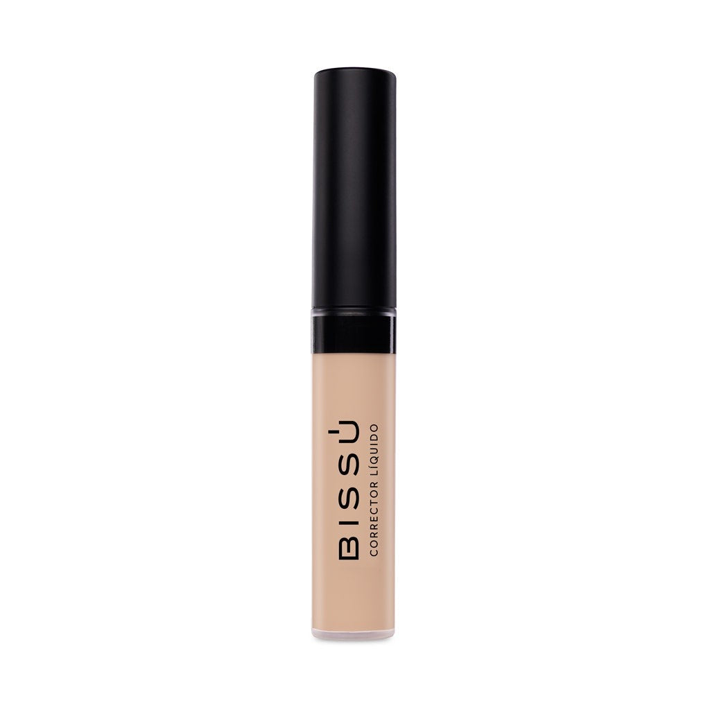 Bissú Corrector Líquido Cobertura Construible y Acabado Mate Natural 04 Polvoron