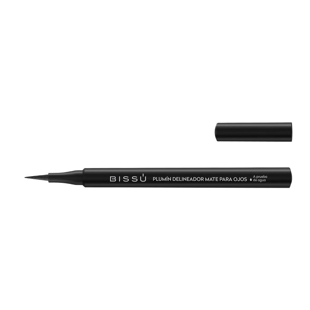 Bissú Plumín Delineador Matte Definición de Alta Precisión 01 Negro Mate