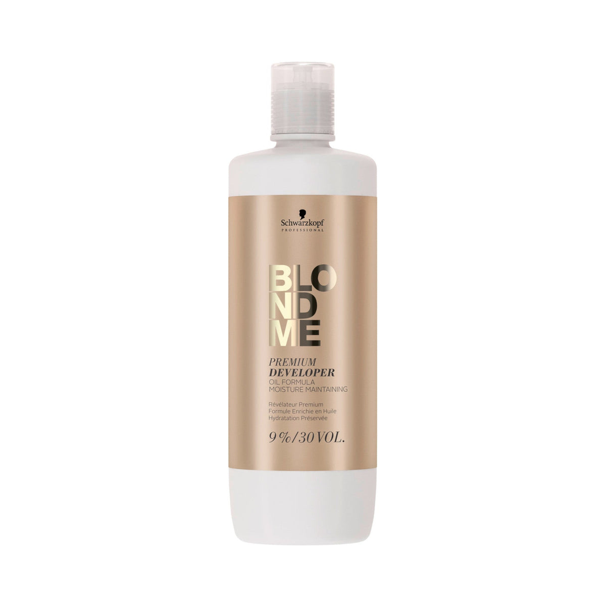 Schwarzkopf Professional BLONDME Premium Developer 9% (30 Vol), envase individual de 1 L