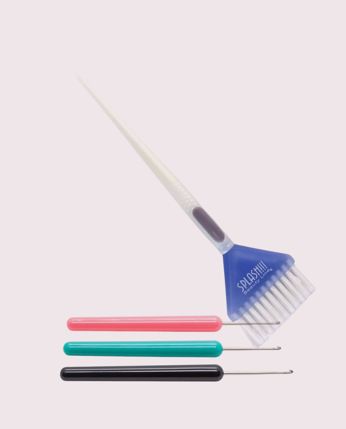 Brocha para tinte y ganchos para mechas