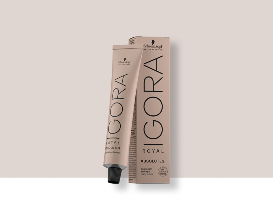 Schwarzkopf Professional IGORA ROYAL Absolutes — caja y tubo, referencia oficial; el empaque puede variar