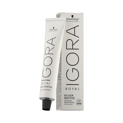 Schwarzkopf Professional IGORA ROYAL Silver Whites, caja y tubo de 60 ml