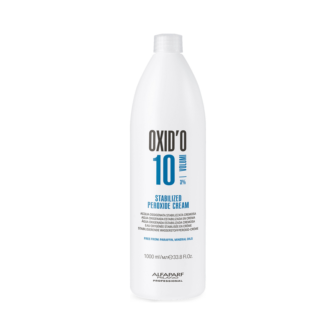 Alfaparf Milano Oxid’o 1000 ml, 10 volúmenes — envase oficial del volumen y tamaño indicados