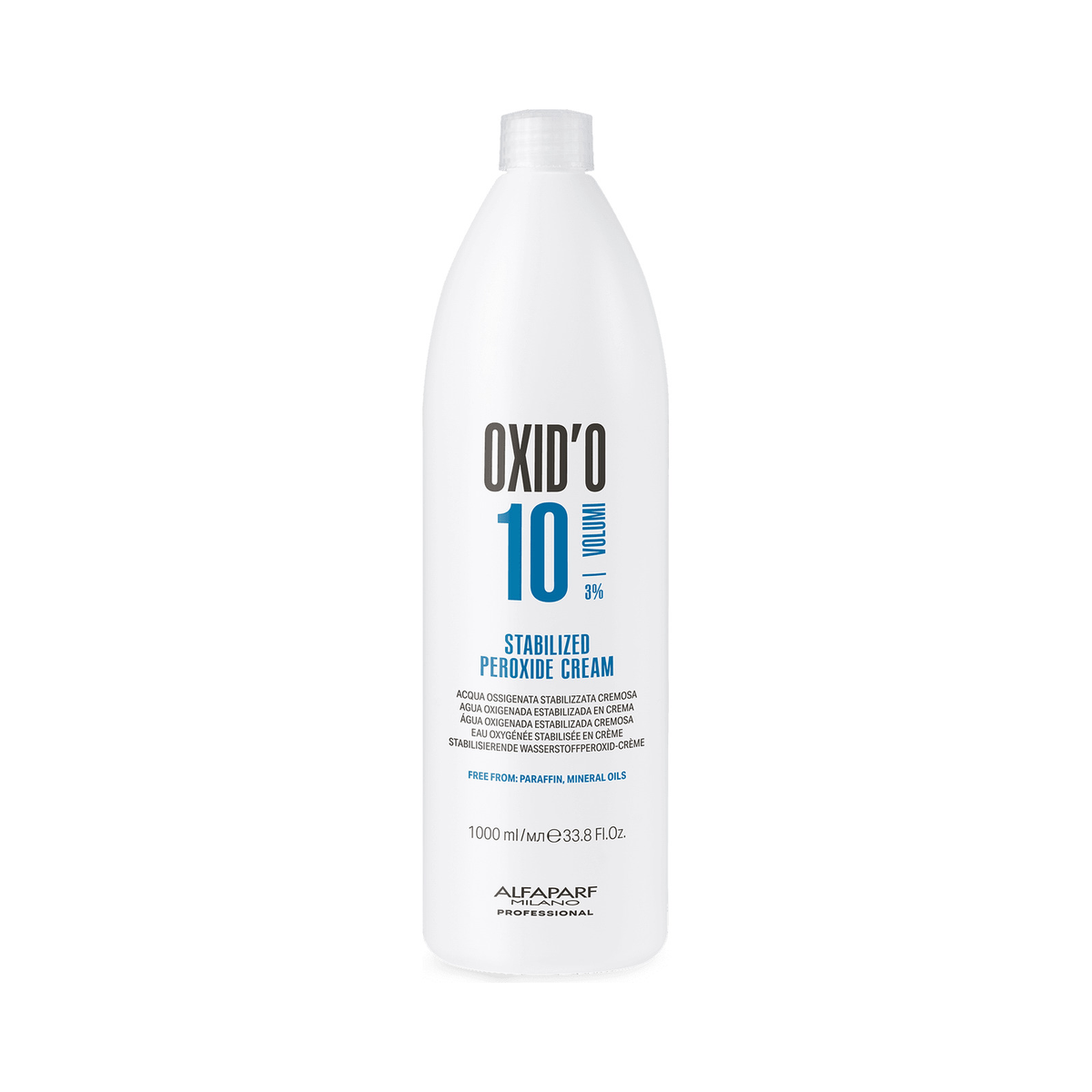 Alfaparf Milano Oxid’o 1000 ml, 10 volúmenes — envase oficial del volumen y tamaño indicados