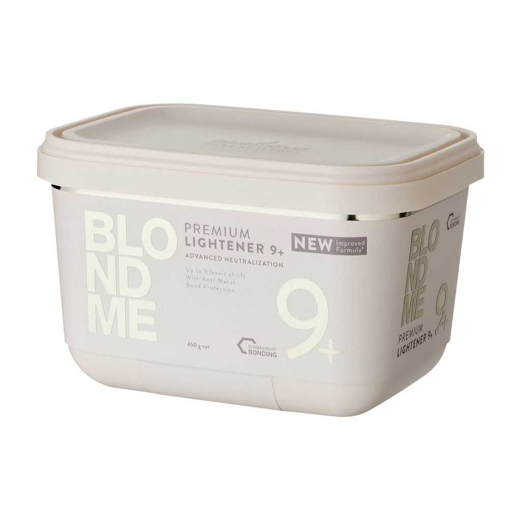Decolorante en polvo Schwarzkopf BLONDME Premium Lightener 9+ 450 g – envase actual 2026