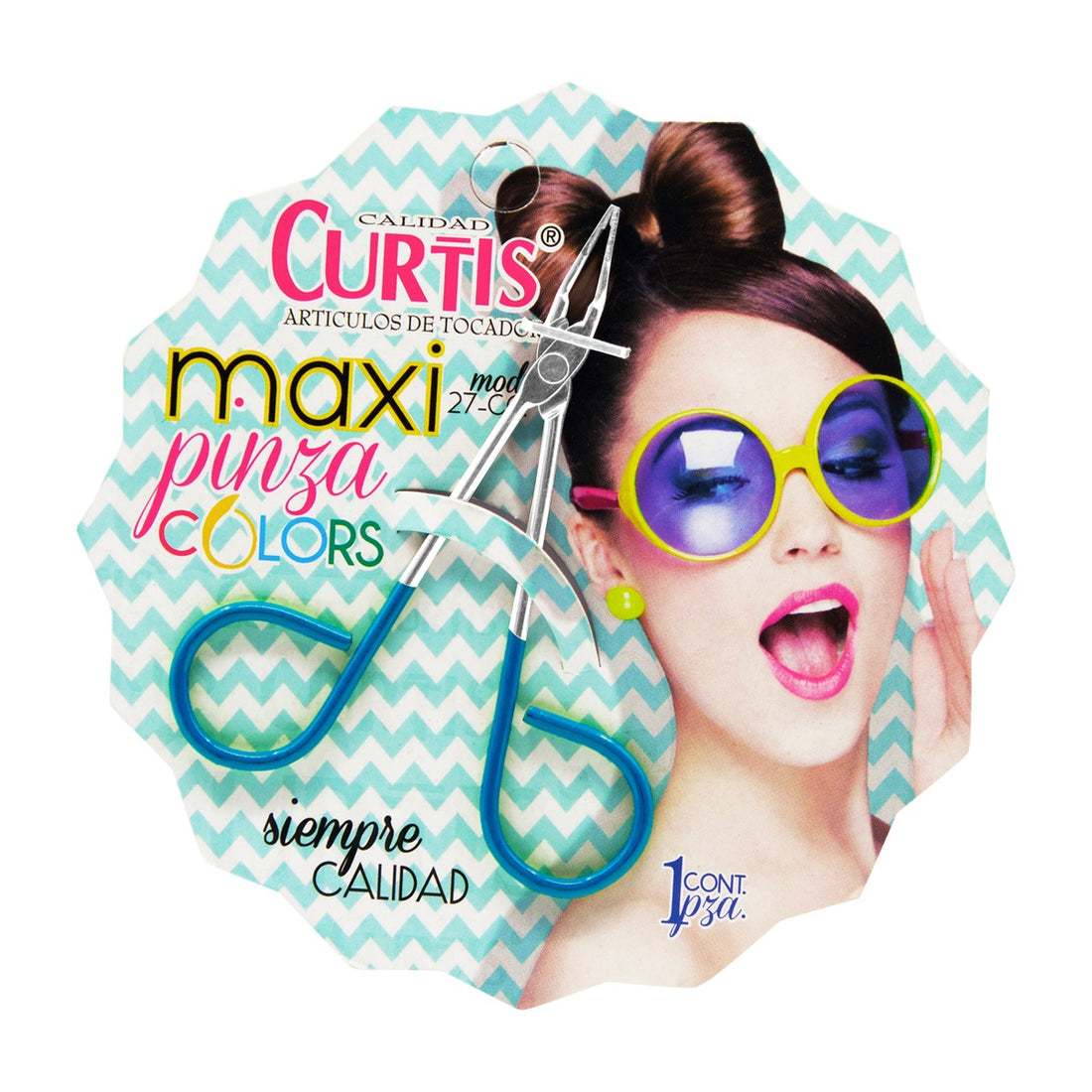Curtis Maxi Pinza Tipo Tijera para Cejas Colors 8.1 cm – vista 2