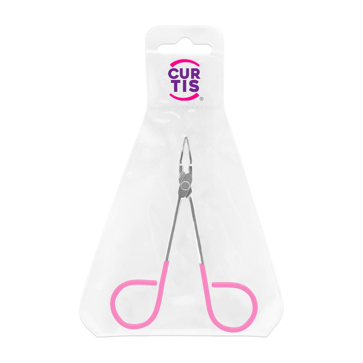 Curtis Maxi Pinza Tipo Tijera para Cejas con Pouch 8.1 cm