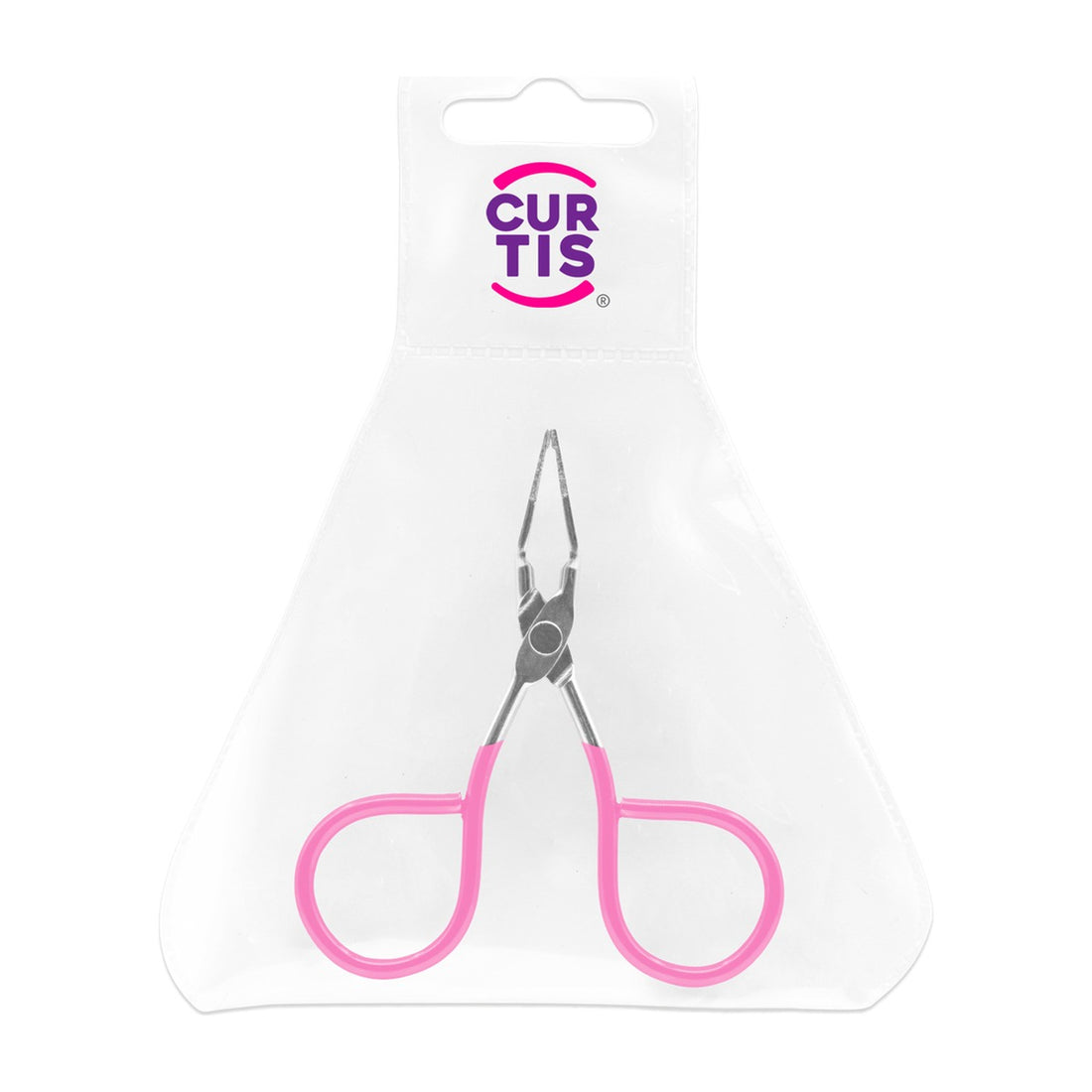 Curtis Mini Pinza Tipo Tijera para Cejas con Pouch 6.2 cm