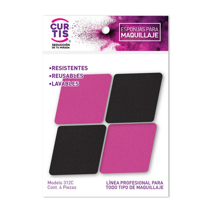 Curtis Esponjas Cosméticas para Maquillaje