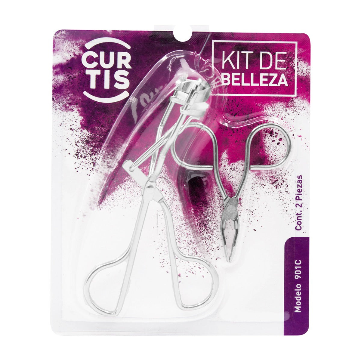 Curtis Kit de Belleza Rizador de Pestañas y Pinza