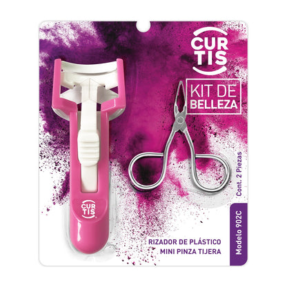 Curtis Kit de Belleza Rizador de Pestañas y Mini Pinza