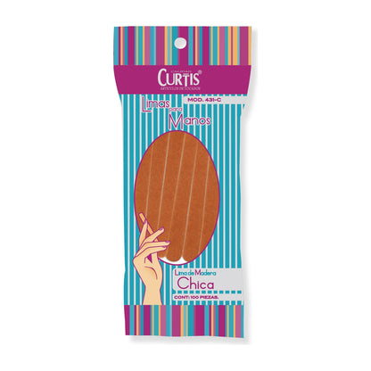 Curtis Limas de Madera para Uñas 100 pzas