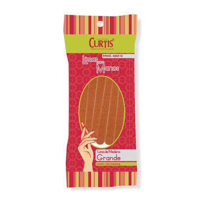 Curtis Limas de Madera para Uñas 100 pzas