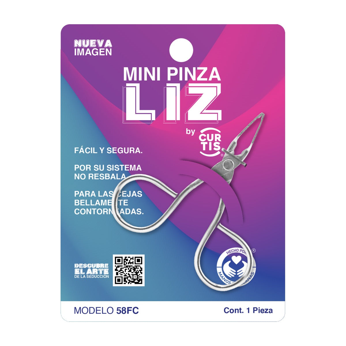 Curtis Mini Pinza Tipo Tijera para Cejas Liz 6.2 cm