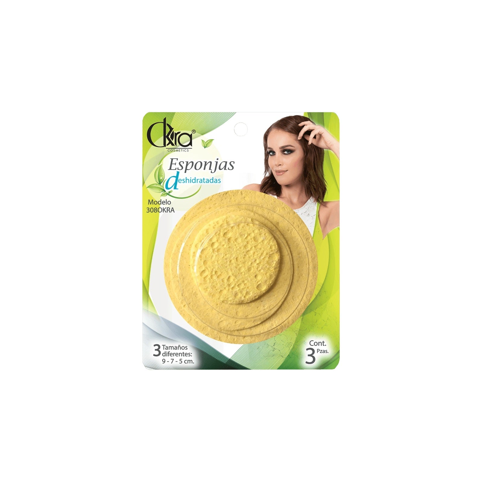 Curtis Esponjas de Celulosa Deshidratada Limpieza Facial Profunda y Exfoliación Suave Presentación Única