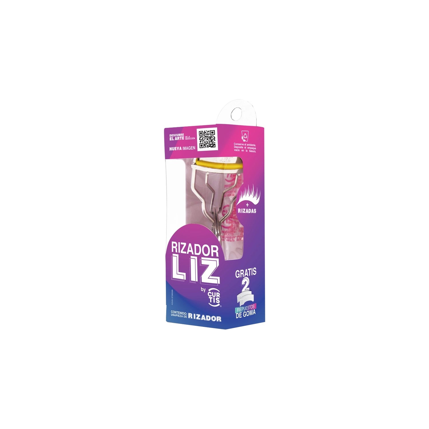 Curtis Rizador de Pestañas Liz 102CV Curvatura Definida y Ergonómica Presentación Única