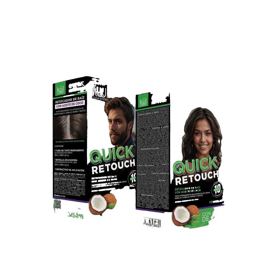 Kit retocador de raíz para canas Küül Quick Retouch 50 ml + 50 ml, vista frontal