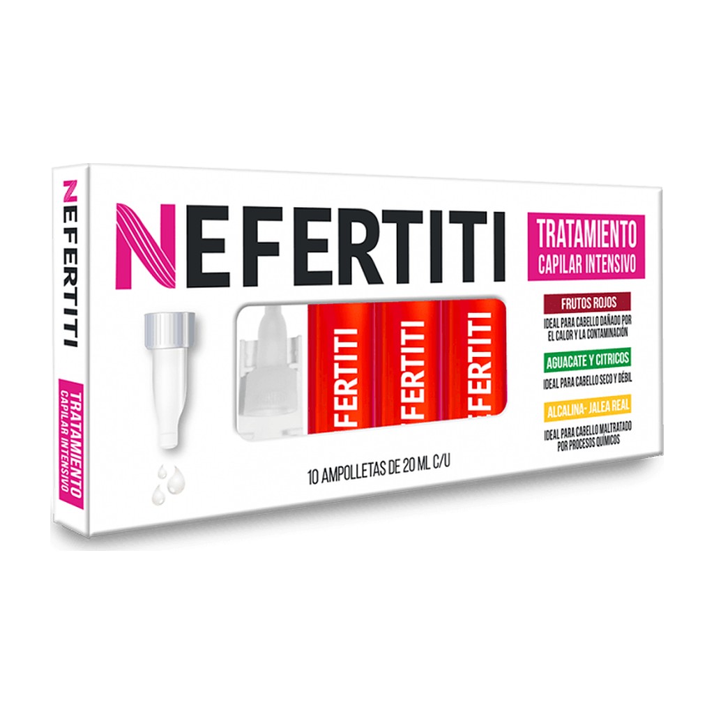 Ampolleta capilar Nefertiti Frutos Rojos 20 ml