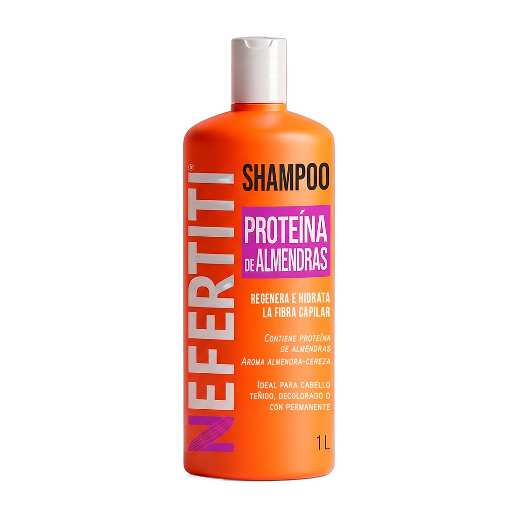 Shampoo para cabello teñido Nefertiti Proteína de Almendras - 1 L