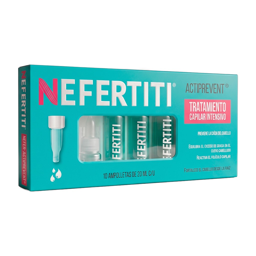 Ampolleta anticaída Nefertiti Nefer Actiprevent 20 ml