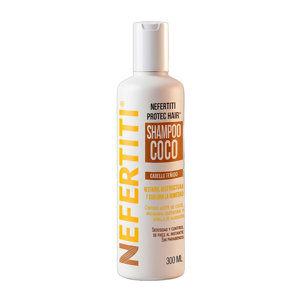Shampoo Nefertiti Protec Coco para Cabello Teñido 300 ml