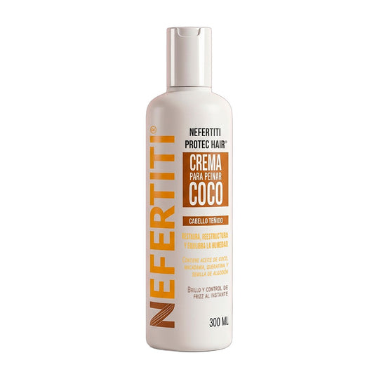 Crema para Peinar Nefertiti Protec Coco para Cabello Teñido 300 ml