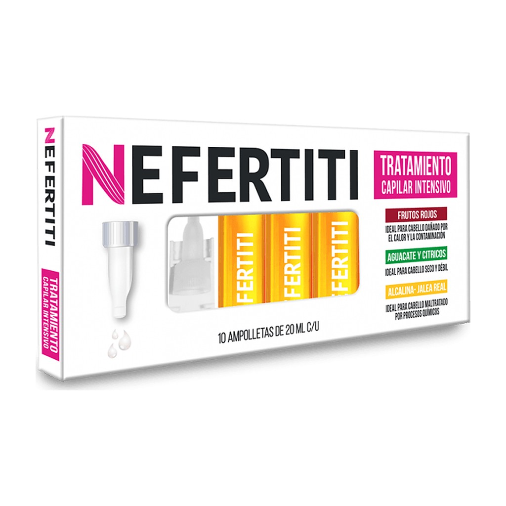 Ampolleta capilar Nefertiti Alcalina Jalea Real 20 ml