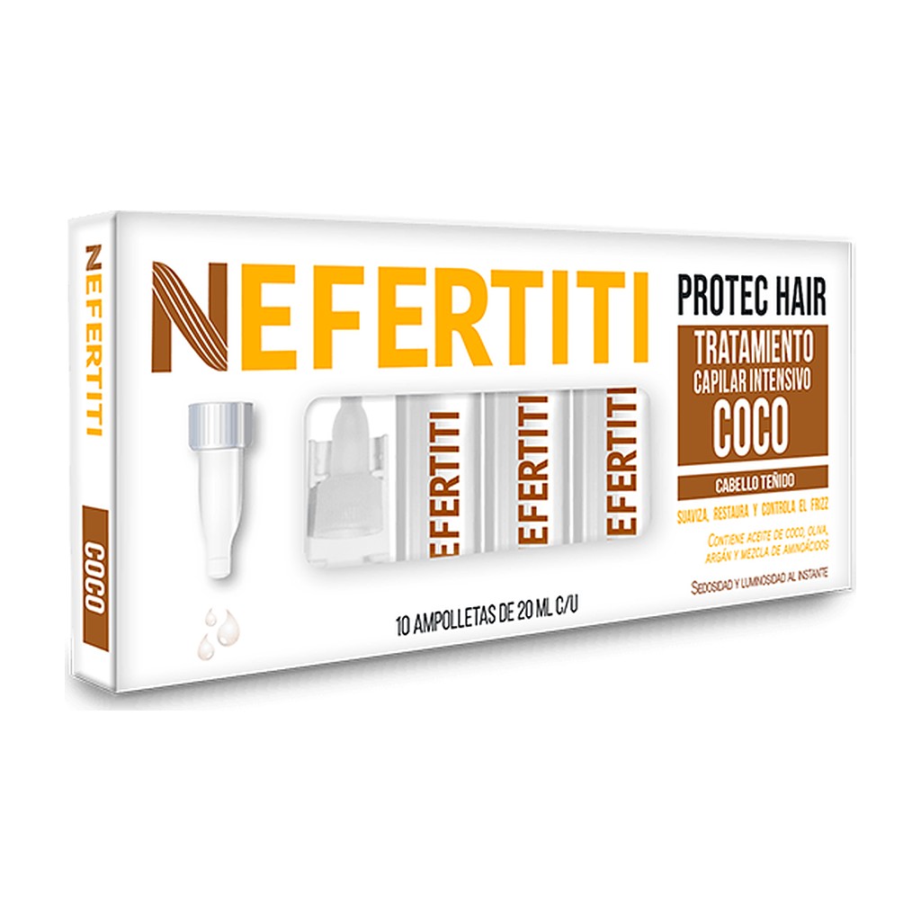 Ampolleta capilar Nefertiti Protec Coco 20 ml