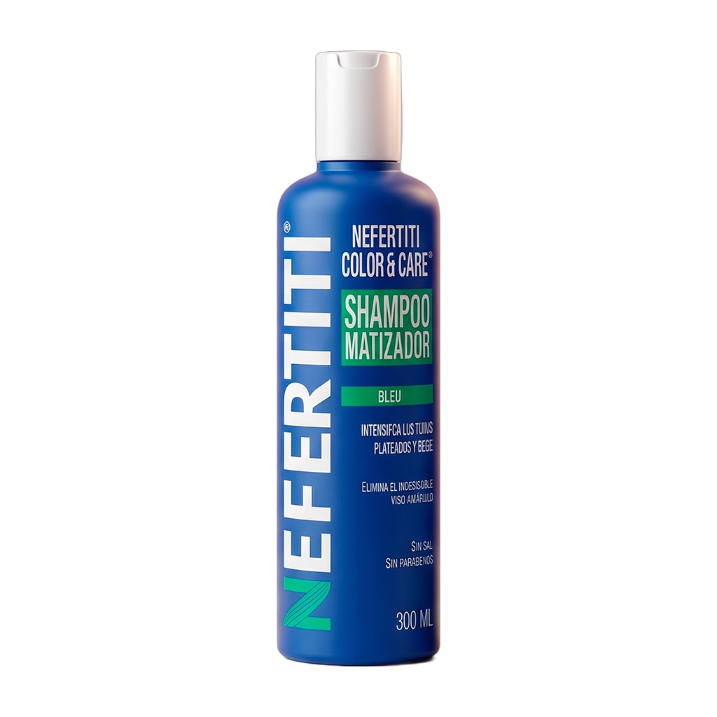 Shampoo matizador azul Nefertiti Color &amp; Care Bleu - 300 ml