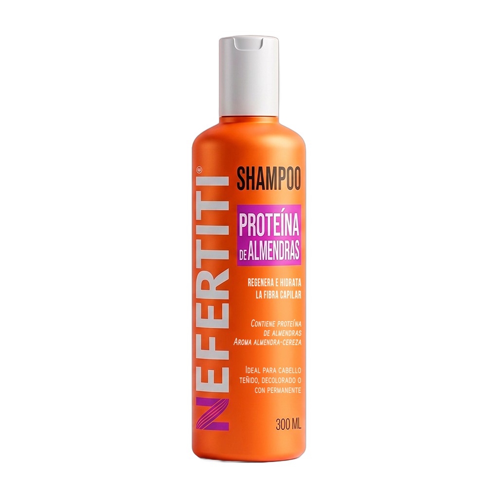 Shampoo para cabello teñido Nefertiti Proteína de Almendras - 300 ml