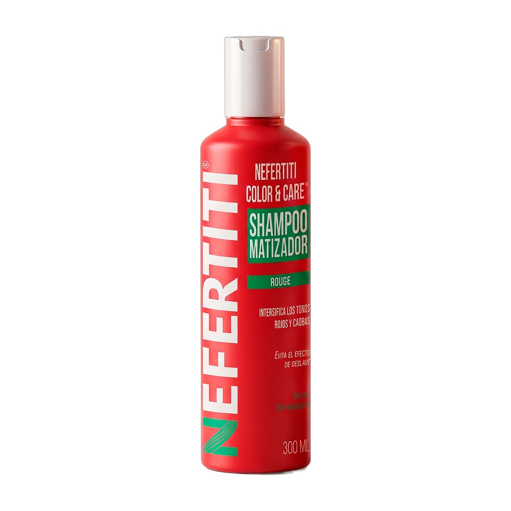 Shampoo matizador rojo Nefertiti Color &amp; Care Rouge 300 ml