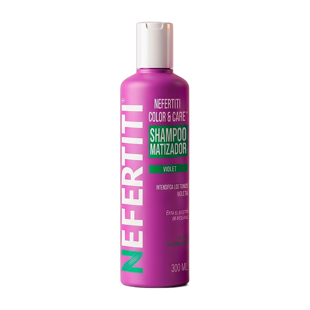 Shampoo matizador violeta Nefertiti Color &amp; Care Violet 300 ml