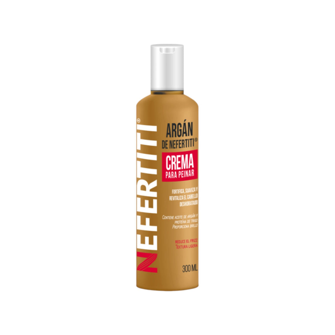 Nefertiti Argán Crema para Peinar Hidratación y Control Frizz 300 ml