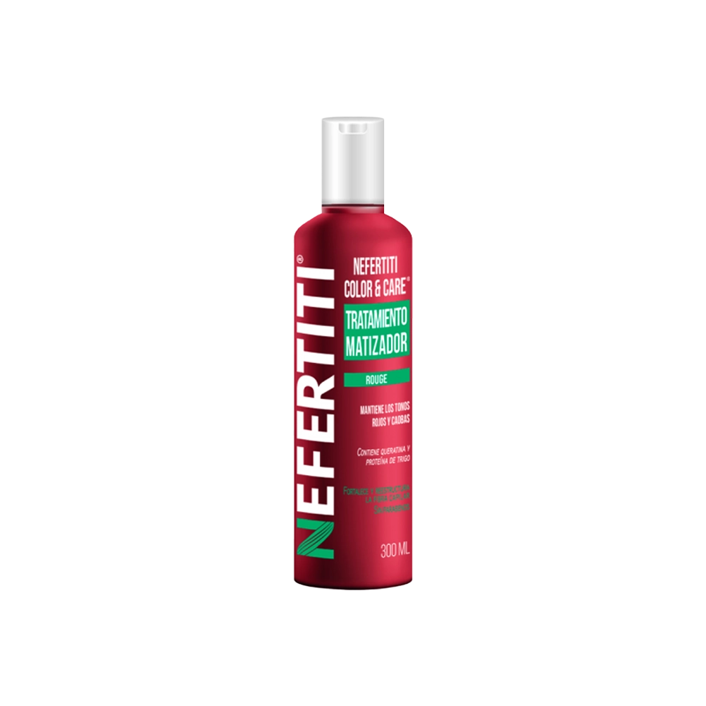 Nefertiti Color &amp; Care Tratamiento Matizador Rouge, botella de 300 ml