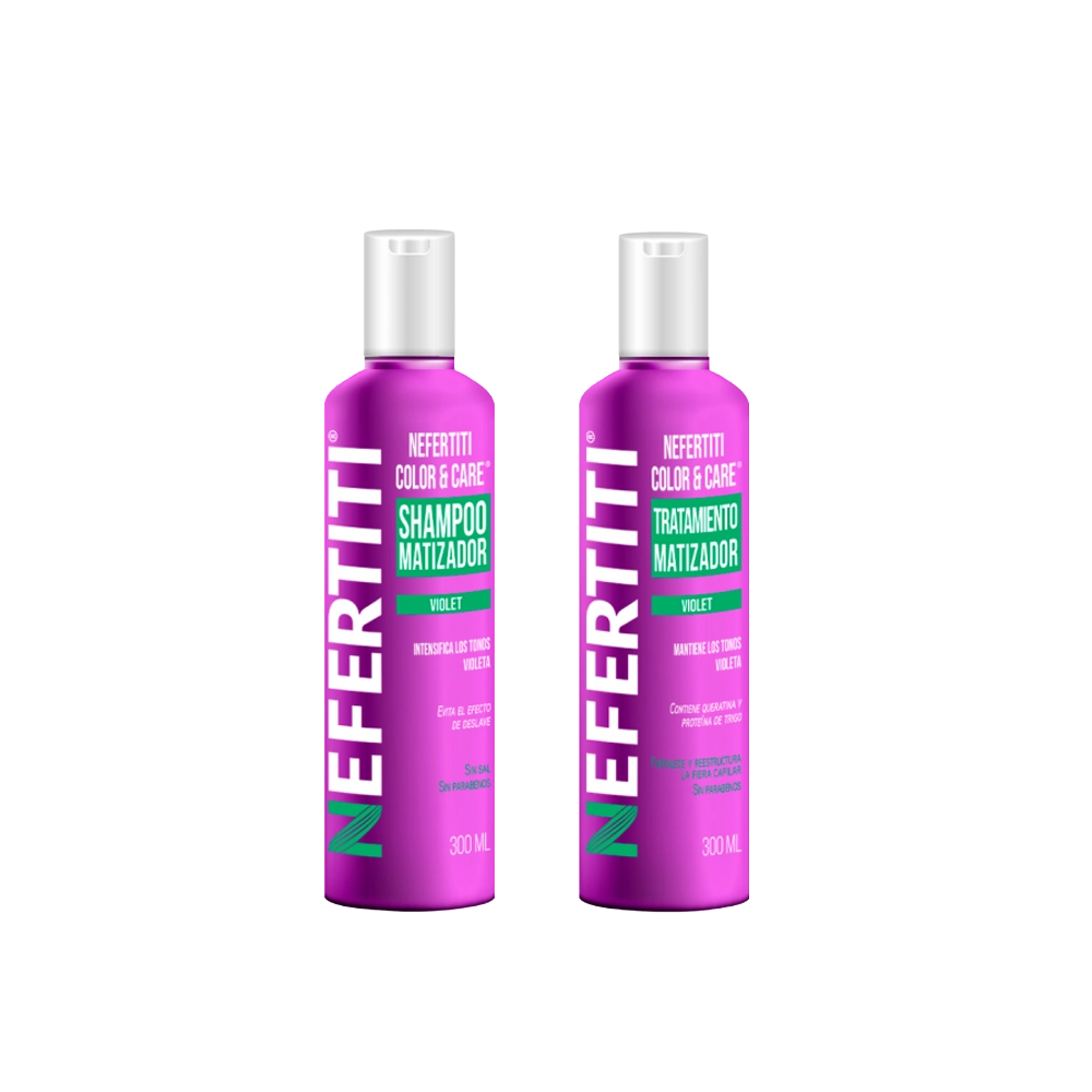 Nefertiti Color &amp; Care Violet tratamiento matizador 300 ml